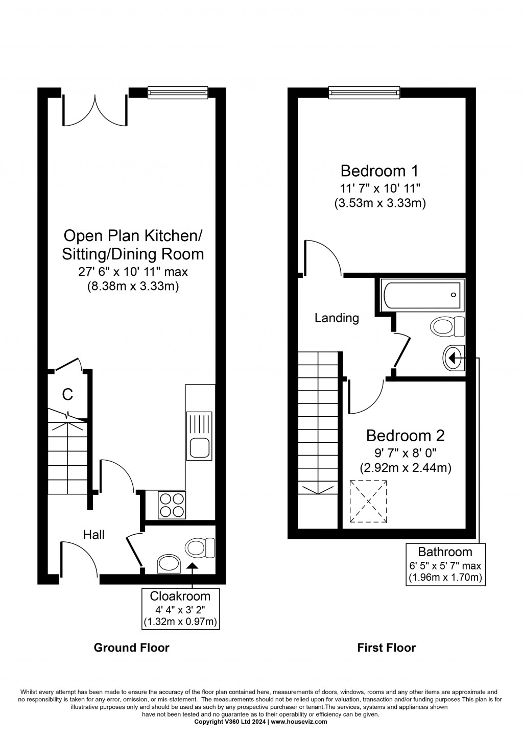 Floorplans For Jubilee Court, Hall Street, Cross Hills