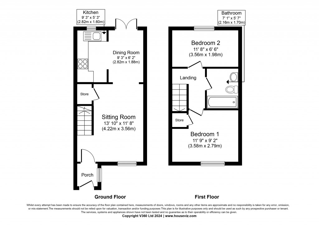 Floorplans For Mill Croft, Cowling